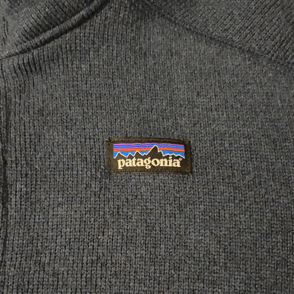 Patagonia Kids Deep Blue Fleece Jacket - Picture 2 of 9